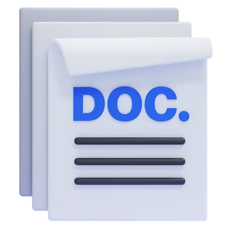 Documents  3D Icon