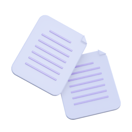 Documents  3D Icon