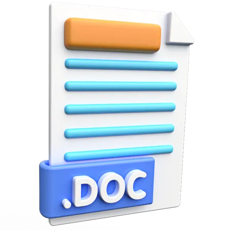 Documents  3D Illustration