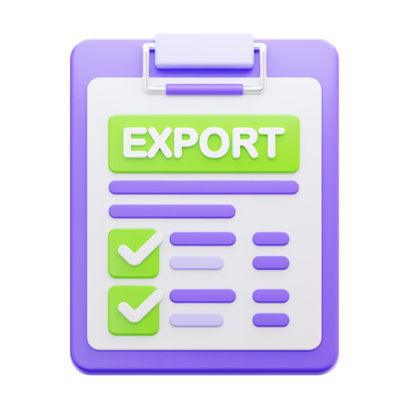 Documents d'exportation  3D Icon