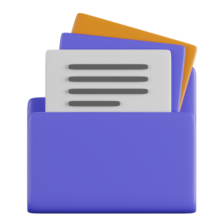 Documents Folder  3D Icon