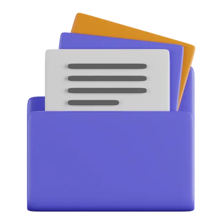 Documents Folder  3D Icon