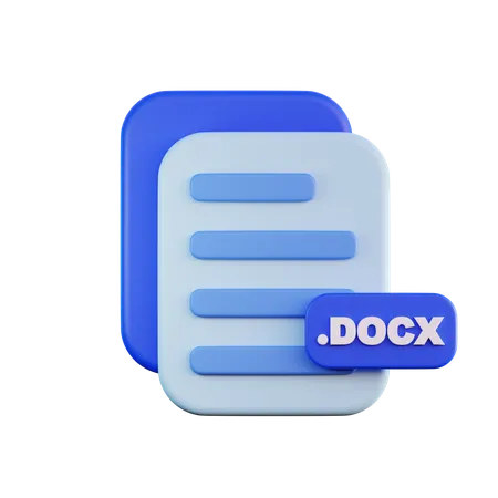 Docx  3D Icon