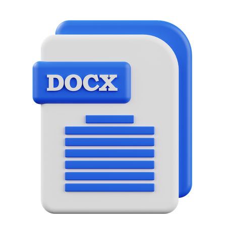DOCX  3D Icon