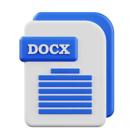 DOCX  3D Icon