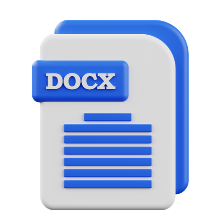 DOCX  3D Icon