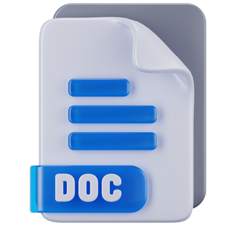 Docx FIle  3D Icon