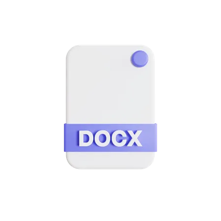 Docx File  3D Icon