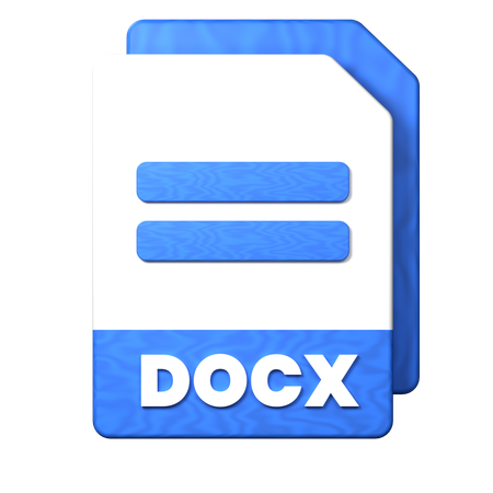 Docx File  3D Icon