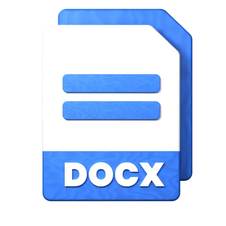 Docx File  3D Icon
