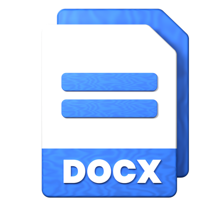 Docx File  3D Icon