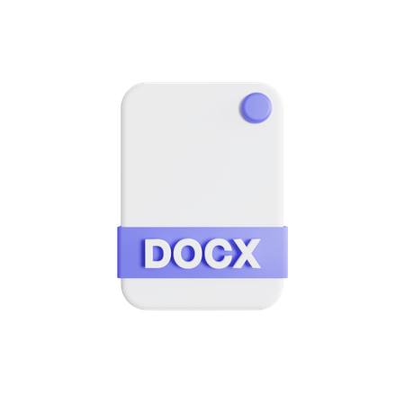 Docx File  3D Icon