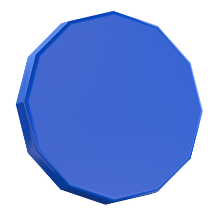 Dodecagon Shape  3D Icon