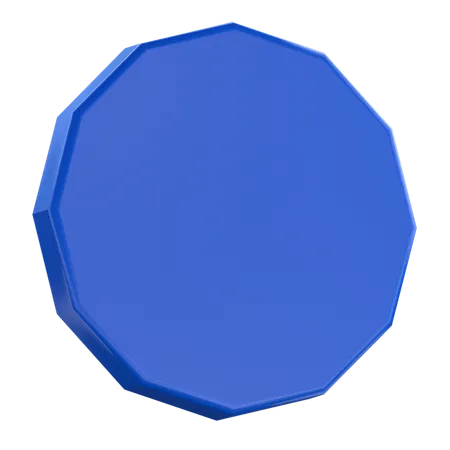 Dodecagon Shape  3D Icon