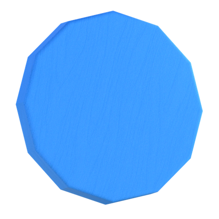 Dodecagon Shape  3D Icon