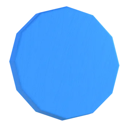 Dodecagon Shape  3D Icon