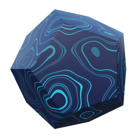 Dodecahedron  3D Illustration