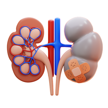 Doença renal  3D Icon