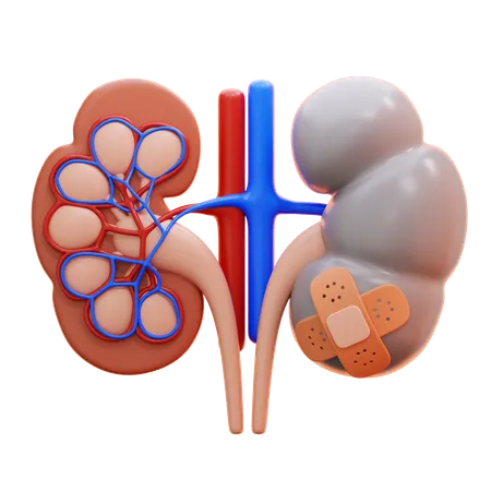 Doença renal  3D Icon