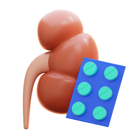 Remédio para doença renal  3D Icon