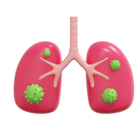 Doença viral pulmonar  3D Icon