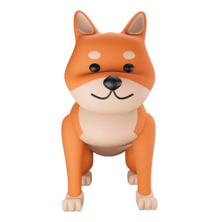 Dog  3D Illustration