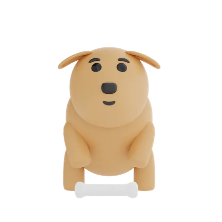 Dog  3D Illustration