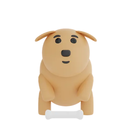 Dog 3D Illustration