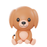 3d dog logo