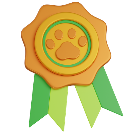 Dog Badge  3D Icon