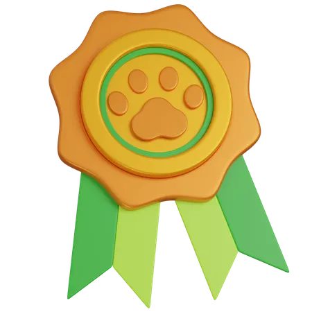 Dog Badge  3D Icon