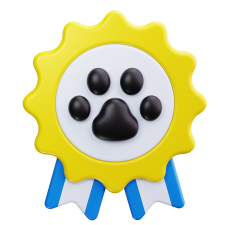 Dog Badge  3D Icon