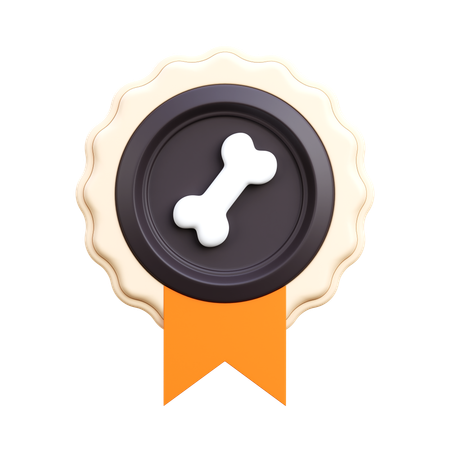 Dog Badge  3D Icon