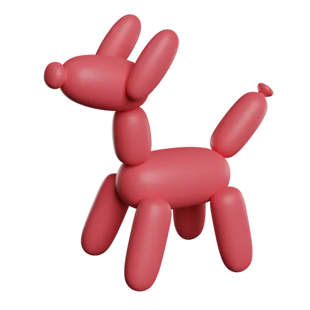 Dog Balloon  3D Icon