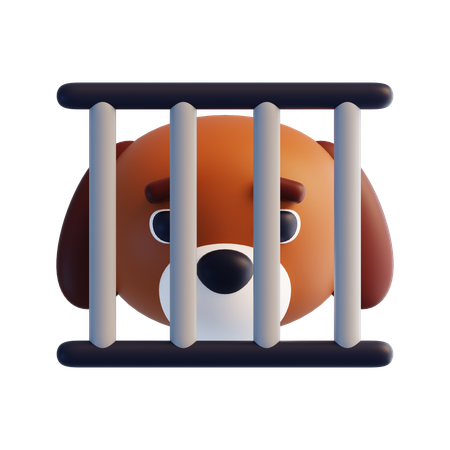 Dog Cage  3D Icon
