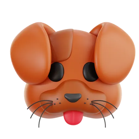 Dog Emoji  3D Icon