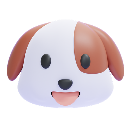 Dog Emoji  3D Icon