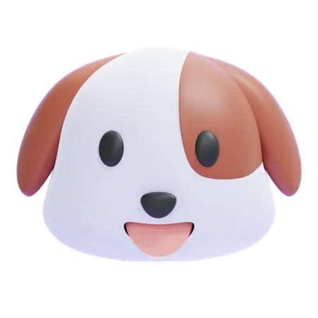 Dog Emoji  3D Icon
