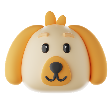 Dog Emoji  3D Icon