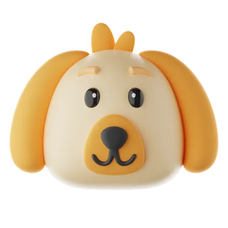 Dog Emoji  3D Icon