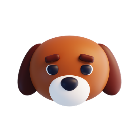 Dog Face  3D Icon