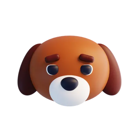 Dog Face  3D Icon