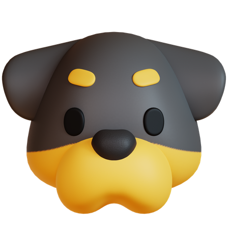 Dog Face  3D Icon