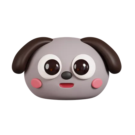 Dog Face  3D Emoji