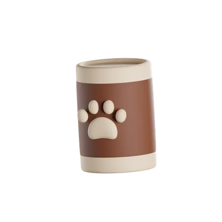 Dog Food Canned 3 D Render Isolated Images 3D Icon