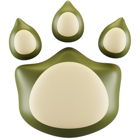 Dog Footprints  3D Icon