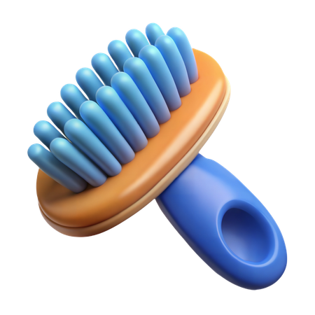 Dog Grooming Brush  3D Icon