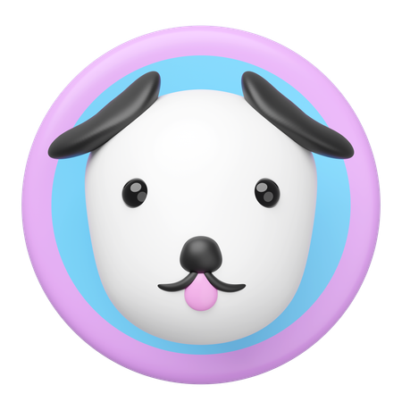 Dog Head  3D Icon