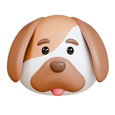 Dog Head  3D Icon