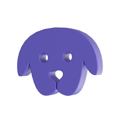 Dog head  3D Icon